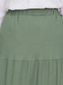 Dark Olive Crochet Skirt - Khotwh